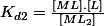 K_{d2}=\frac{\left[ML\right].\left[L\right]}{\left[ML_{2}\right]}